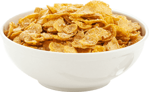 Bowlof Corn Flakes Cereal PNG