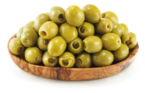 Bowlof Green Olives PNG Image