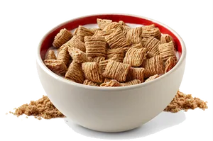 Bowlof Shredded Wheat Cereal PNG Image