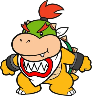 Bowser_ Animated_ Character_ Illustration PNG Image