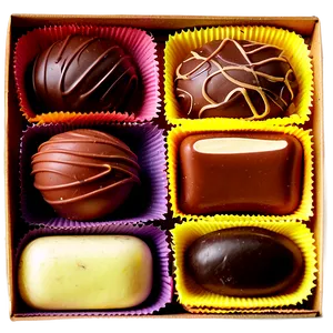 Box Of Chocolate Bonbons Png 89 PNG Image