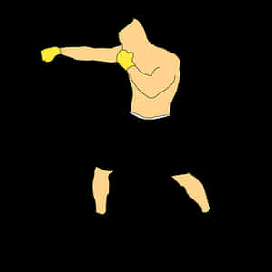 Boxer Throwing Punch Silhouette PNG image with transparent background