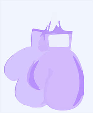Boxing Glove Abstract Purple PNG with transparent background