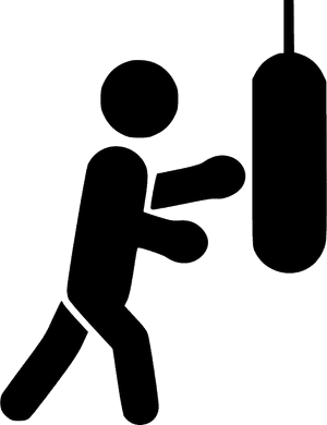 Athlete Boxing Competition Fight Jab - Boxing Icon Png, Transparent Png PNG with transparent background