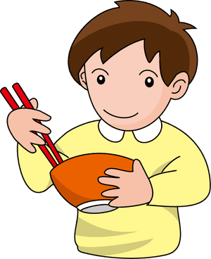 Eat With Chopsticks Cartoon, HD Png Download PNG