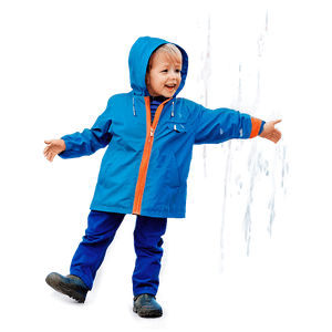 Boy in Raincoat PNG bkj11 PNG image with transparent background