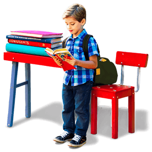 Boy Reading Book PNG 31 PNG image with transparent background