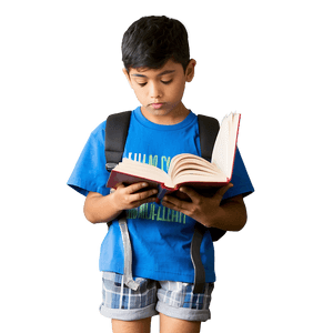 Boy Reading Book PNG 48 PNG image with transparent background