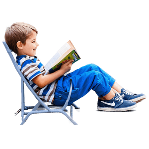 Boy Reading Book PNG ecx PNG image with transparent background