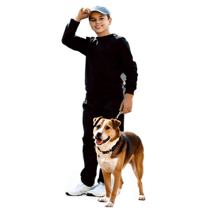 Boy with Dog PNG 05212024 PNG image with transparent background
