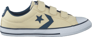 Boys White Converse Sneakers Star Player 3v Ox Kids - Converse Klittenband Maat 28, HD Png Download PNG image with transparent background