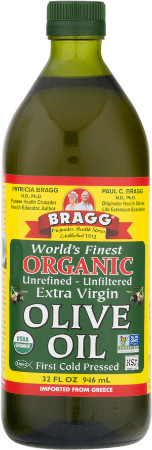 Transparent Olive Oil Png - Bragg Organic Extra Virgin Olive Oil Unrefined Unfiltered, Png Download PNG with transparent background