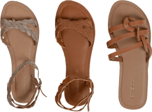 Leather Sandal Ladies Png Image - صندل قهوه ای زنانه, Transparent Png PNG image with transparent background