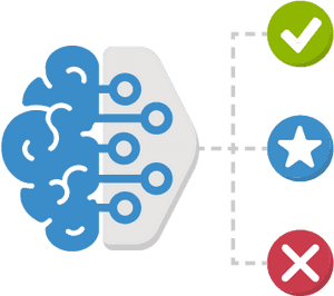 Brain Circuit Decision Path PNG image with transparent background