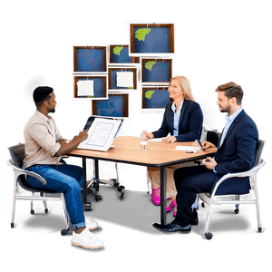 Brainstorming Session Setup PNG 32 PNG with transparent background