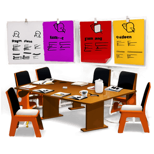 Brainstorming Session Setup PNG lyr85 PNG with transparent background