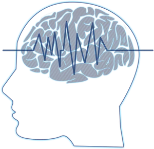 Brainwave Activity Outline PNG Image