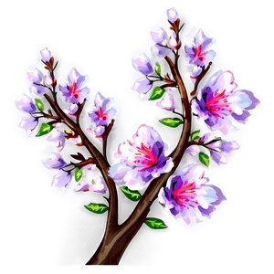 Branches With Flowers Png 41 PNG Image