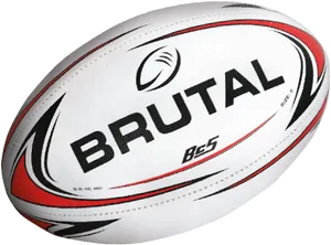 Branded Rugby Ball Isolated PNG Image