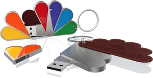 Branded U S B Flash Drives PNG Image