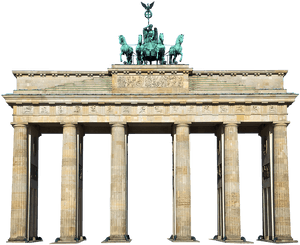Brandenburg Gate, Isolated, Berlin, Places Of Interest - Brandenburg Gate, HD Png Download PNG image with transparent background