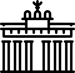 Brandenburg Gate - Berlin Brandenburg Gate Icon, HD Png Download PNG image with transparent background