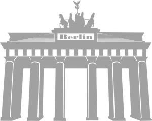 Brandenburg Gate Silhouette Berlin PNG Image