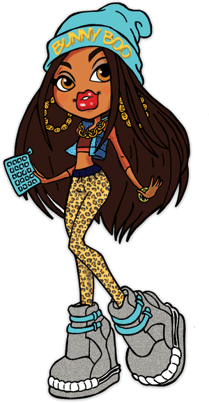 Bratz Birthday Babe Birthday Card , Png Download - Bratz Cartoon Characters Sasha, Transparent Png PNG image with transparent background