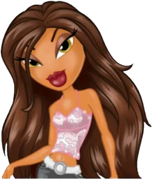 Bratz Doll Yasmin Illustration PNG Image