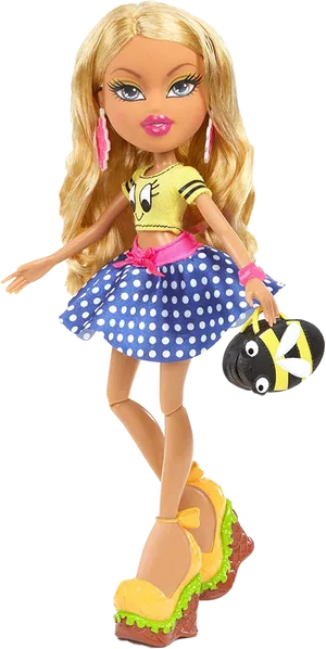 Bratz Dollin Polka Dot Skirt PNG Image