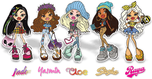 Transparent Hello My Name Is Clipart - Cartoon Bratz Dolls Names, HD Png Download PNG image with transparent background