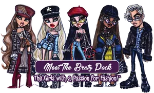 Bratz Pack Fashion Passion PNG Image