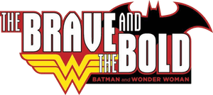 Braveand Bold Batman Wonder Woman Logo PNG image with transparent background