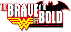 Braveand Bold Batman Wonder Woman Logo PNG image with transparent background