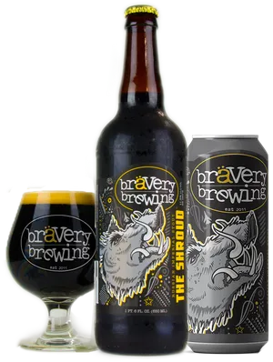 Bravery Brewing The Shroud Beer PNG Image