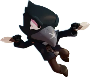 Brawl Stars Crow Character PNG Image