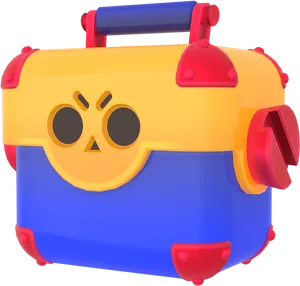 Brawl Stars Game Loot Box PNG Image