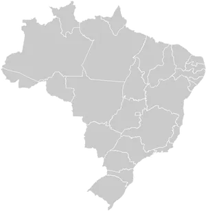 Brazil Blank Map Outline PNG Image