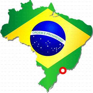 G Brazil Map With Flag Png - Map And Flag Of Brazil, Transparent Png PNG image with transparent background