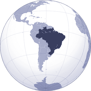 Where Is Brazil Located Large Map - World Map, HD Png Download PNG image with transparent background
