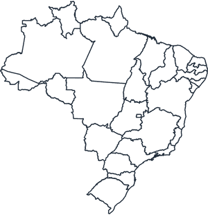 Imagem Do Mapa Do Brasil - Outline Brazil Political Map, HD Png Download PNG image with transparent background