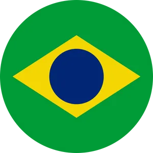 Brazilian Flag Graphic PNG Image