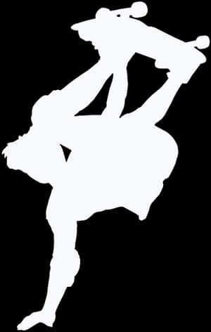 Different Kinds Of Sports - Skateboarder White Silhouette, HD Png Download PNG image with transparent background