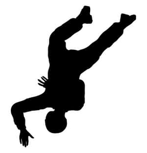 Breakdancer Silhouette Dynamic Move.jpg PNG image with transparent background