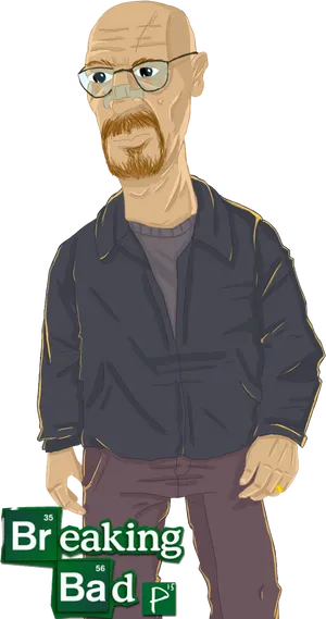 Breaking Bad Animated Character Illustration PNG Image