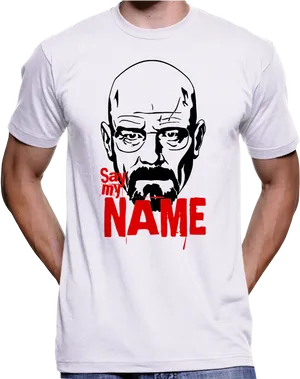 Breaking Bad Say My Name Tshirt PNG Image