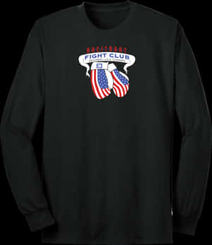 Breitbart Fight Club Black Shirt PNG image with transparent background