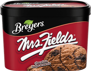 Fields® Chocolate Fudge Brownie - Breyers Reese's Ice Cream, HD Png Download PNG image with transparent background