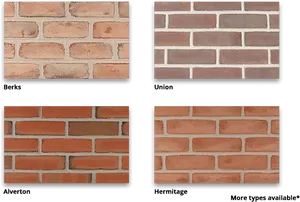 Brick Wall Samples Comparison PNG Image