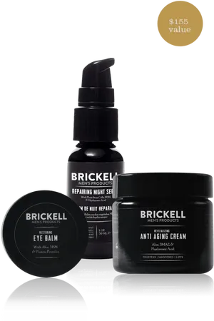 Brickell Mens Skincare Products PNG Image